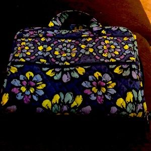 Vera Bradley Indigo Pop pattern hanging cosmetic/travel bag .